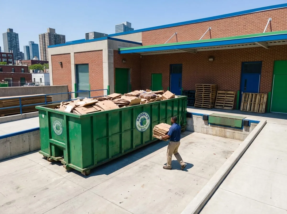 15 yard dumpster used for a renovation in Brooklyn, NY